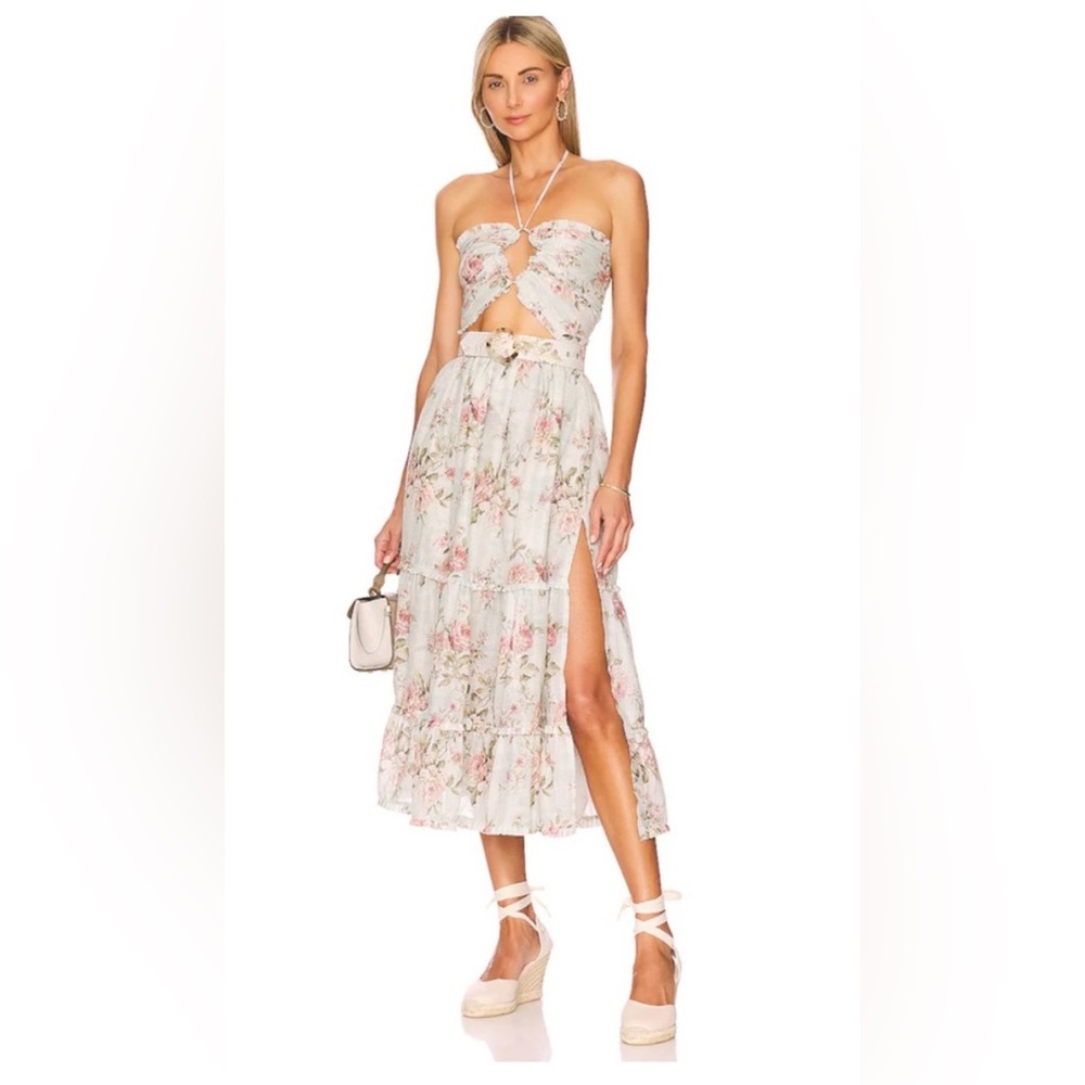 V Chapman Penny Midi Dress in Tapestry Rose Print